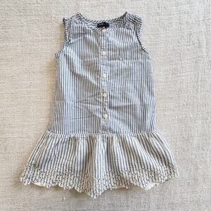 Gap Blue Striped Dress VGUC 4